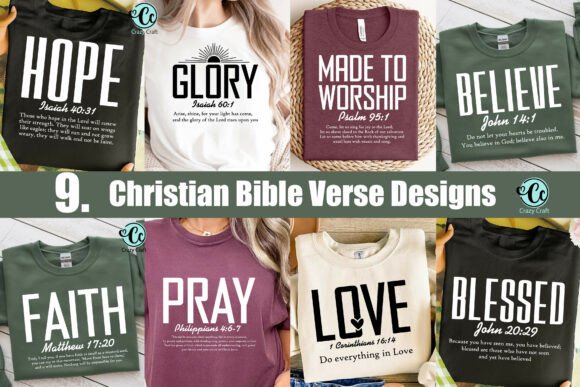 Bible Verse SVG PNG Bundle, Christian