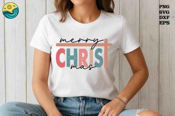 Christian Merry Christmas SVG PNG