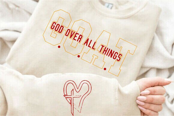 Christian Sleeve Shirt SVG: Faith Graphics for T-Shirt Designs