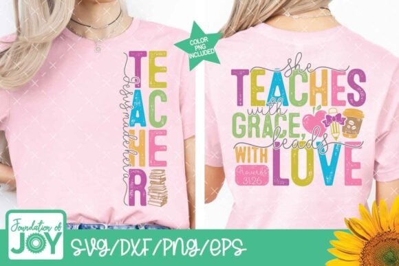 Christian Teacher PNG & Bible Verse SVG Graphics