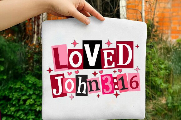 Christian Valentine PNG: Graphics for T-Shirt Designs
