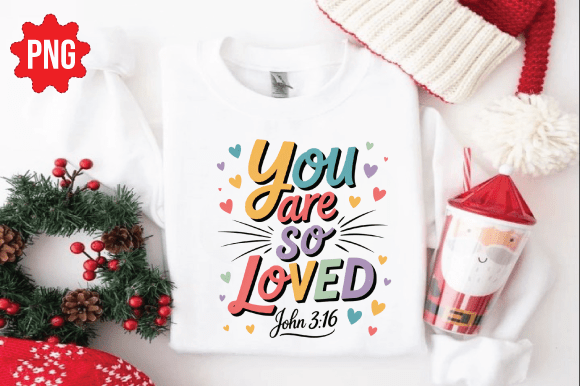 Christian Valentine SVG & Bible Verse PNG Graphics