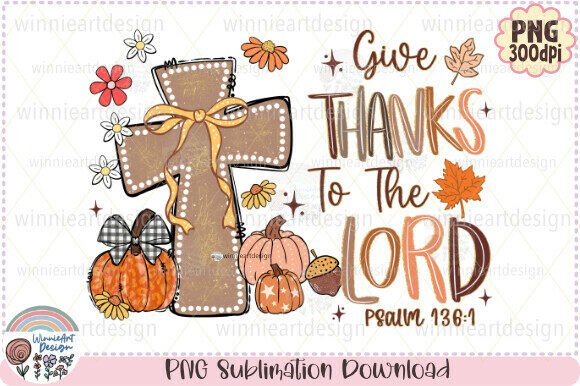Give Thanks Christian Fall Pumpkin Spice