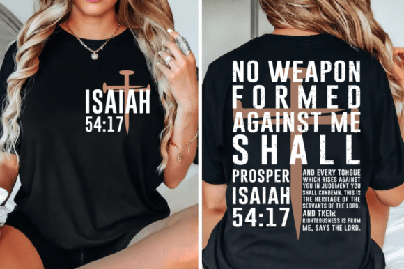 Isaiah 54:17 SVG Graphics for T-Shirt Designs