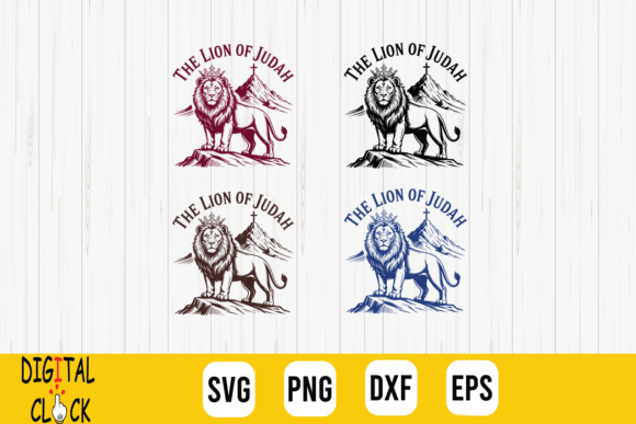 Lion of Judah Christian Quote Bible SVG: Graphics for T-Shirt Designs & Branding
