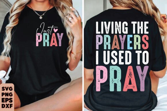 Living the Prayers SVG & PNG: Christian Graphics for T-Shirt Designs