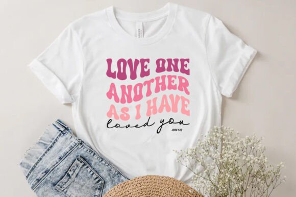 Valentines Christian Love Quote SVG PNG for T-Shirt Designs & Graphics